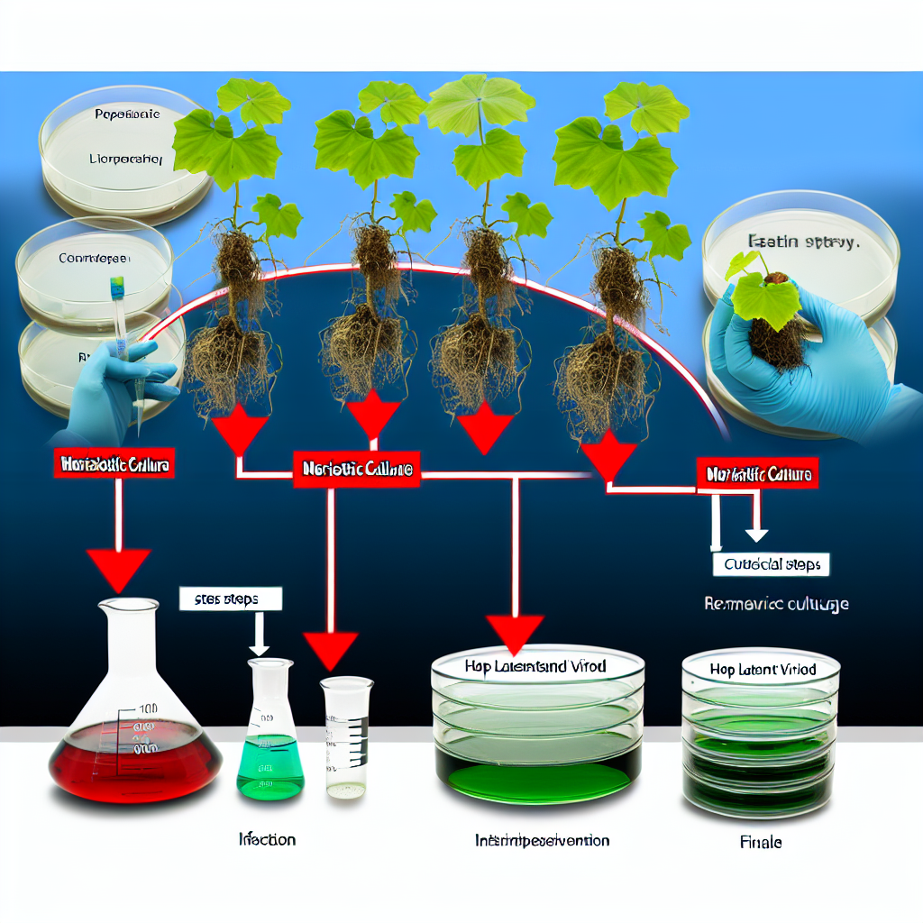 Meristematic Culture for Virus Elimination: A Stepwise Protocol for Hop Latent Viroid (HLVd) Eradication