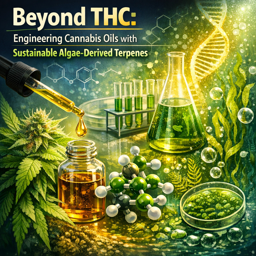 Beyond THC: Engineering Cannabis Oils with Sustainable Algae-Derived Terpenes