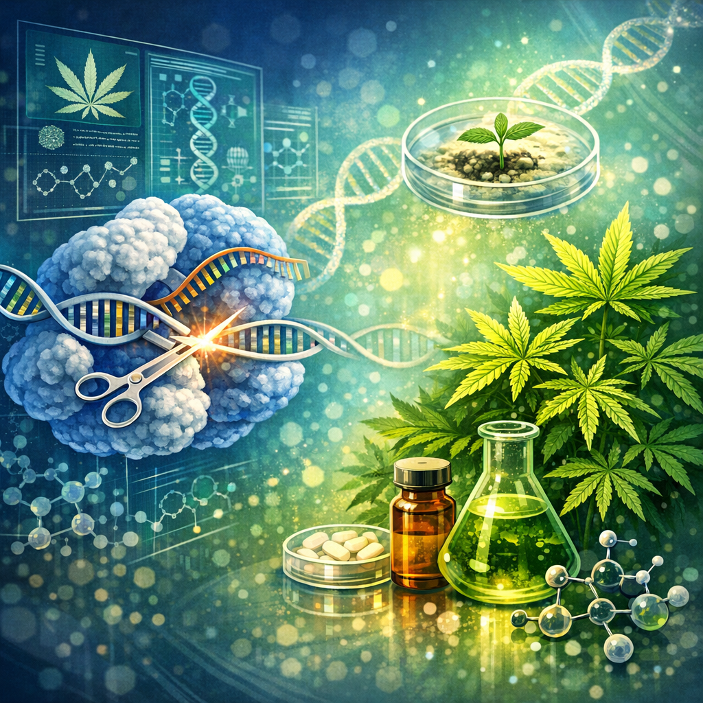 ”Harnessing CRISPR-Cas9 for Precision Breeding: Revolutionizing Cannabis Genomics for Pharmaceutical-Grade Products”
