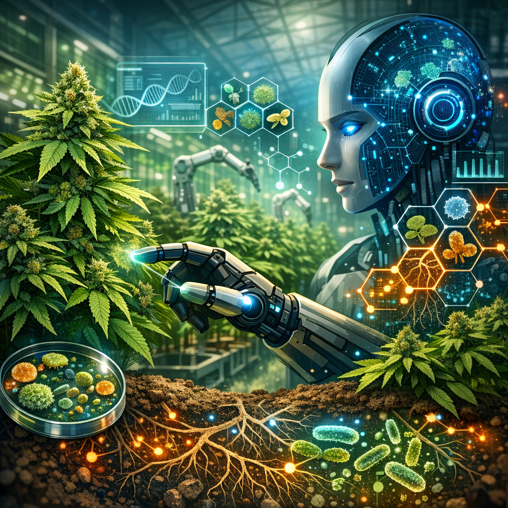 Breaking Boundaries in Cannabis Production: The Role of AI-Driven Microbial Interactions for Superior Crop Yield