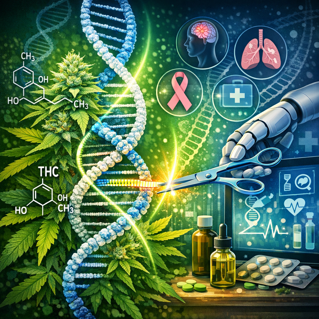 ”Cannabis Meets CRISPR: Genetically Programming Cannabinoid Profiles for Specific Medical Conditions”